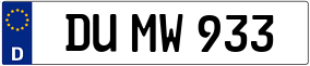 Trailer License Plate